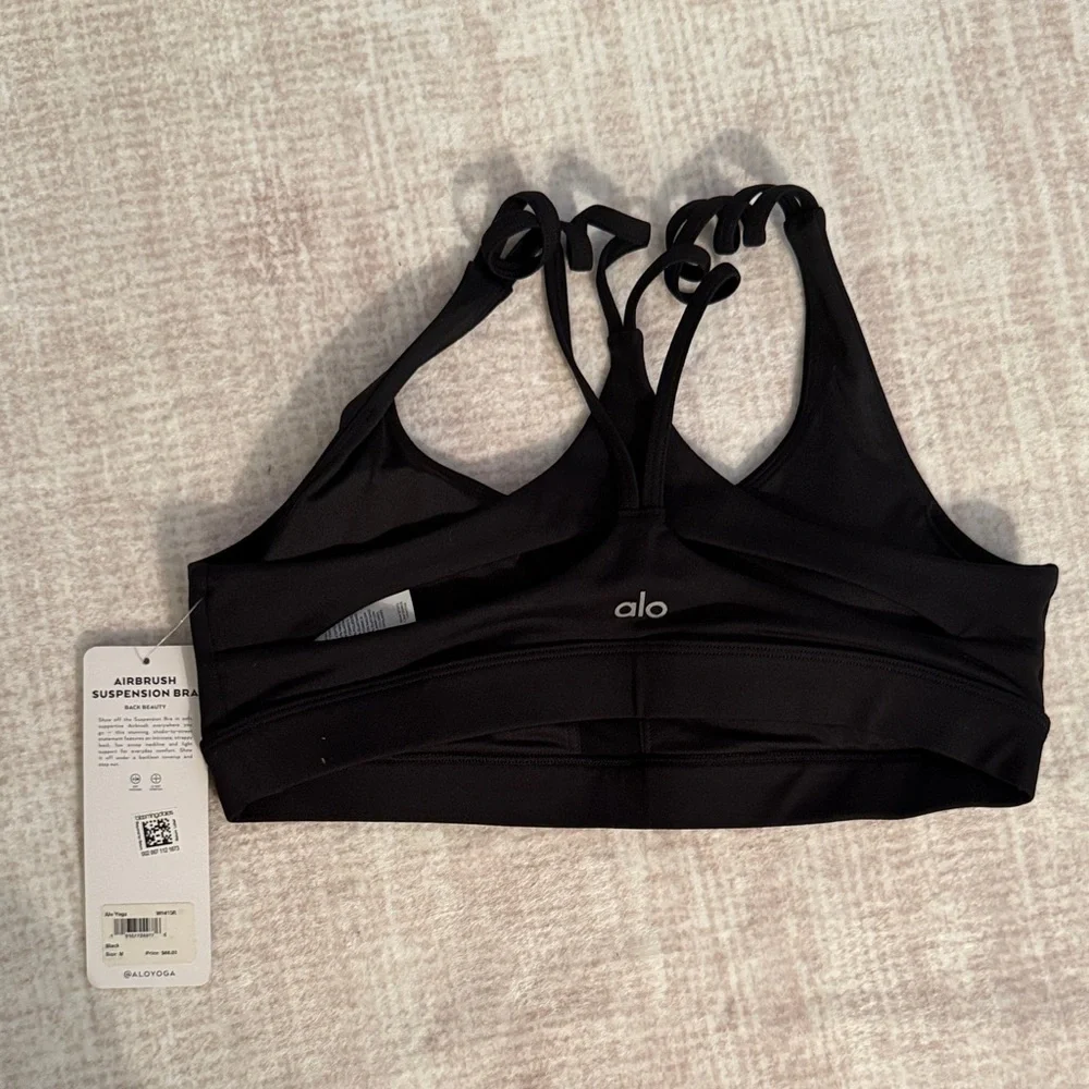 ALO Yoga Classic Black Sports Bra size M brand new - Picture 3 of 5